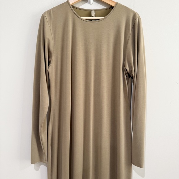 SKIMS Fits Everybody Long Sleeve Dress Crewneck Modal Blend Plus Size 4X - Picture 3 of 11